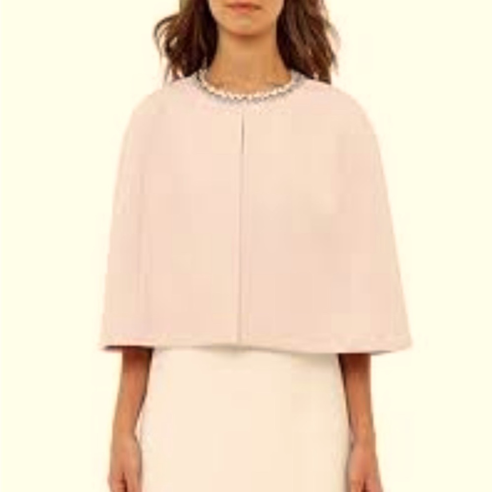 Ted Baker pink cashmere jewel cape stunning